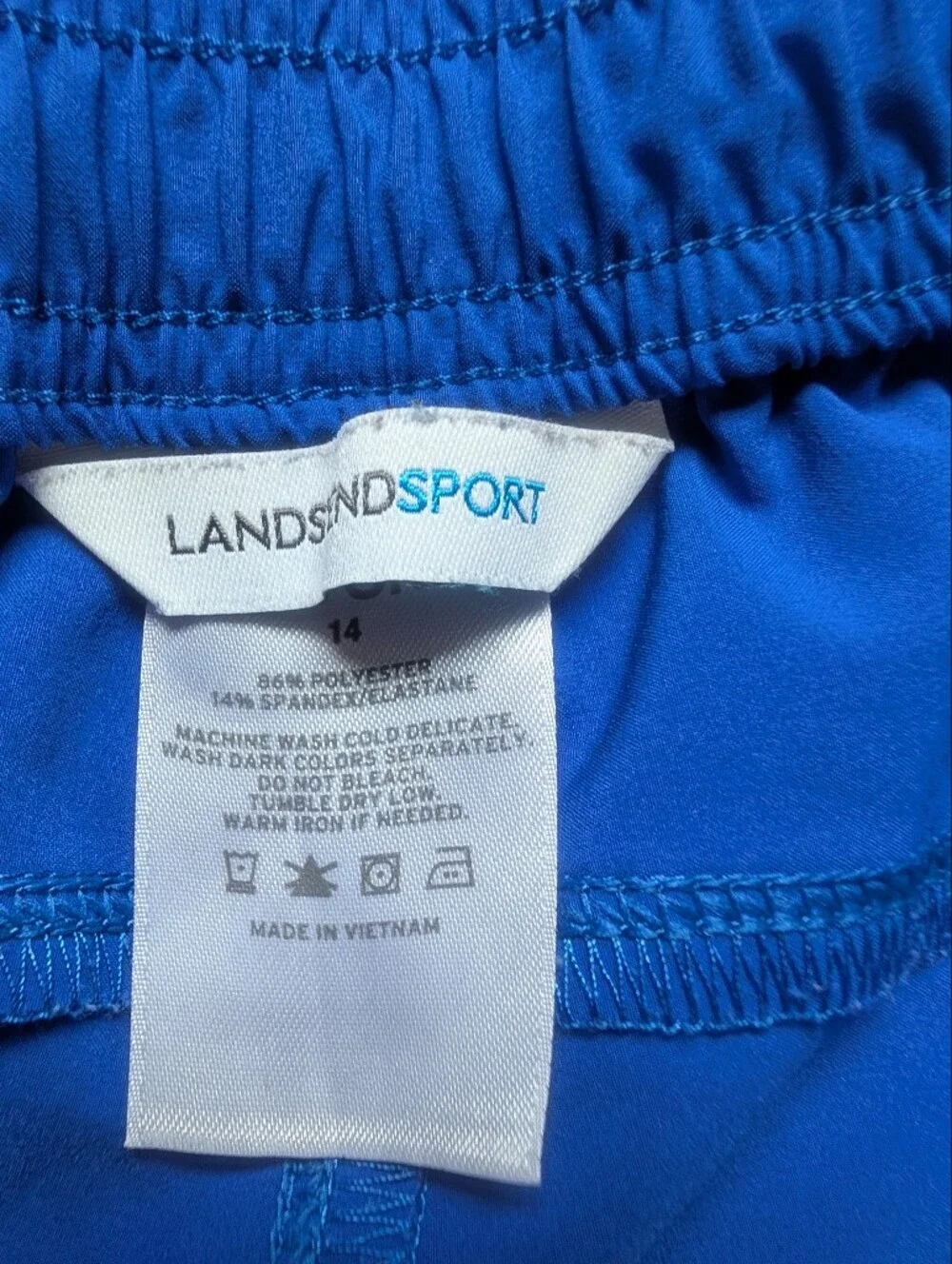 Lands' End Sport Royal Blue Athletic Shorts